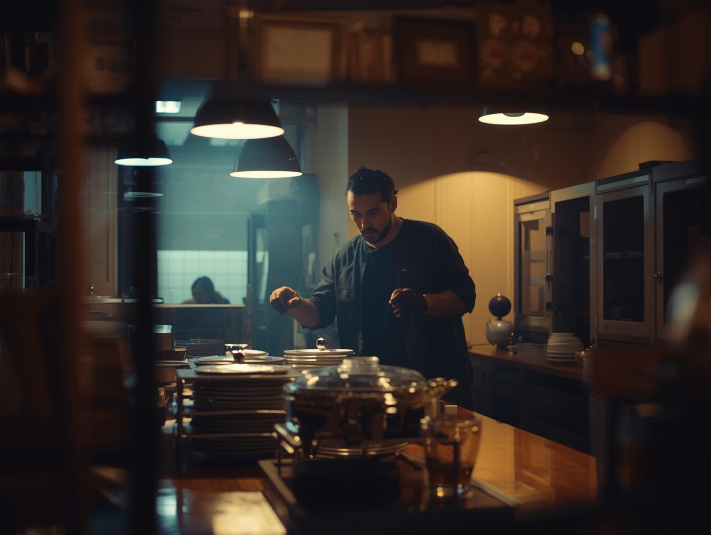 Housewarming catering setup